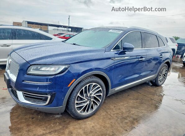 2LMPJ6L9XKBL12644 2019 LINCOLN NAUTILUS Синий Задняя левая четверть