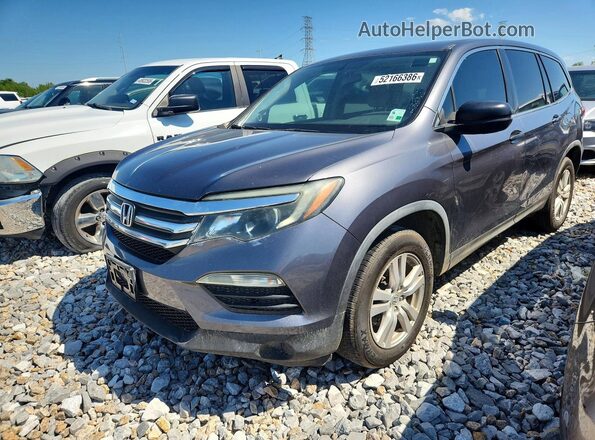 5FNYF5H18HB003821 2017 HONDA PILOT Серый Передняя левая четверть