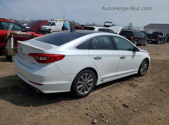 5NPE34AF7GH283145 2016 HYUNDAI SONATA Белый Передняя правая четверть