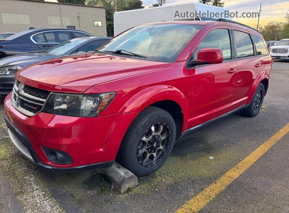 3C4PDCBG5JT508631 2018 DODGE JOURNEY Красный Задняя правая четверть