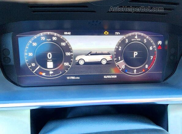 SALGS2SV3KA516615 2019 LAND ROVER RANGE Burgundy Vista del cuadro de instrumentos