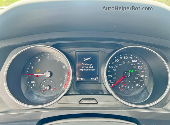 3VV2B7AX5LM114005 2020 VOLKSWAGEN TIGUAN Белый Вид щитка приборов