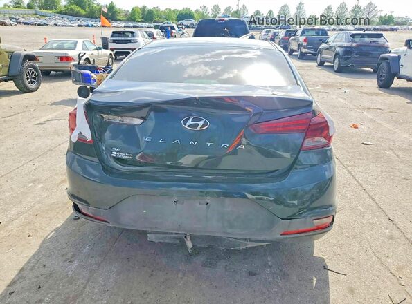 5NPD74LF3KH466497 2019 HYUNDAI ELANTRA Черный Вид салона спереди