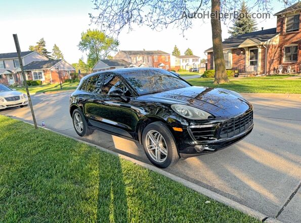 WP1AB2A50GLB55921 2016 PORSCHE MACAN Черный Передняя левая четверть