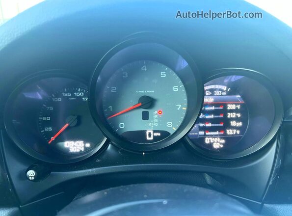 WP1AB2A5XJLB34419 2018 PORSCHE MACAN Синий Вид щитка приборов