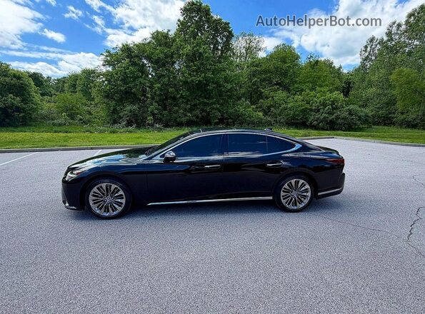 JTHD51GF1M5008943 2021 LEXUS LS Black Вид наклейки з VIN-кодом