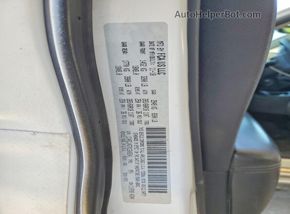 1C4RDJAG7KC606541 2019 DODGE DURANGO Белый Вид наклейки с VIN-кодом