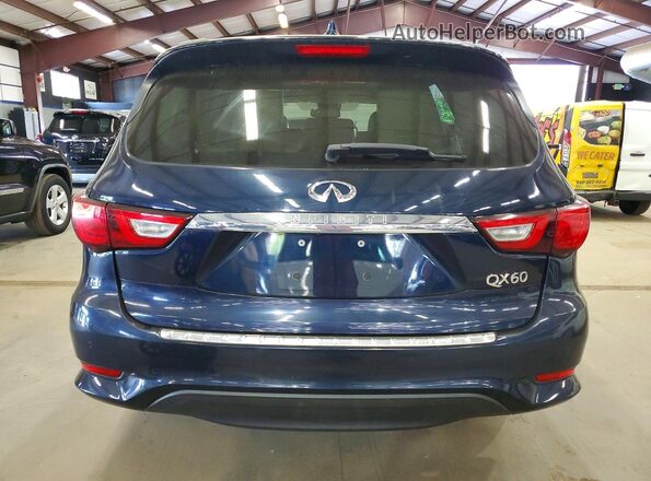 5N1DL0MM1HC527945 2017 INFINITI QX60 Синий Вид салона спереди