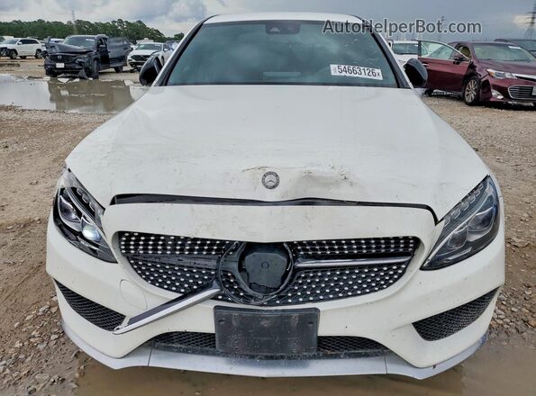 55SWF6EB0GU132868 2016 MERCEDES-BENZ C White უკანა ხედი