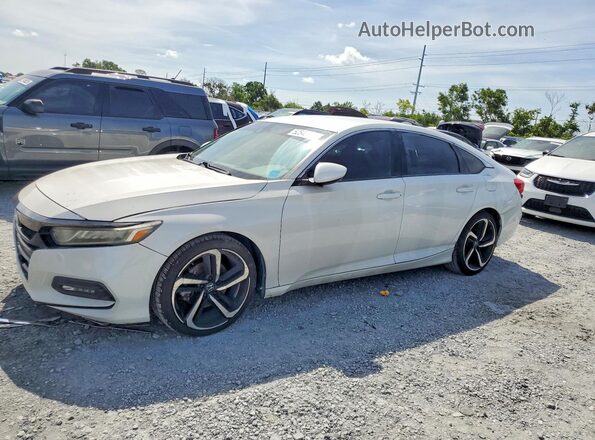 1HGCV1F39LA057884 2020 HONDA ACCORD Белый Задняя левая четверть
