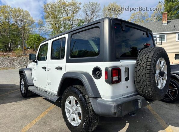 1C4HJXDG5JW162480 2018 JEEP WRANGLER Белый Задняя правая четверть