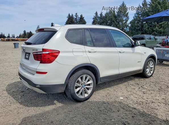 5UXWZ7C57H0T44077 2017 BMW X3 Белый Передняя правая четверть