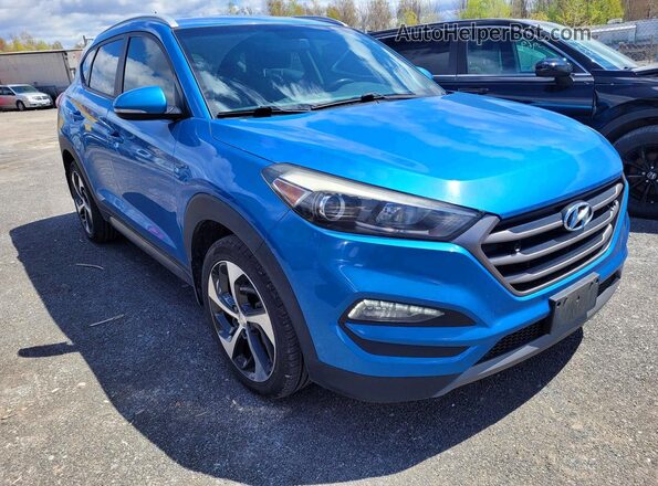 KM8J3CA2XGU213534 2016 HYUNDAI TUCSON Синий Задняя левая четверть