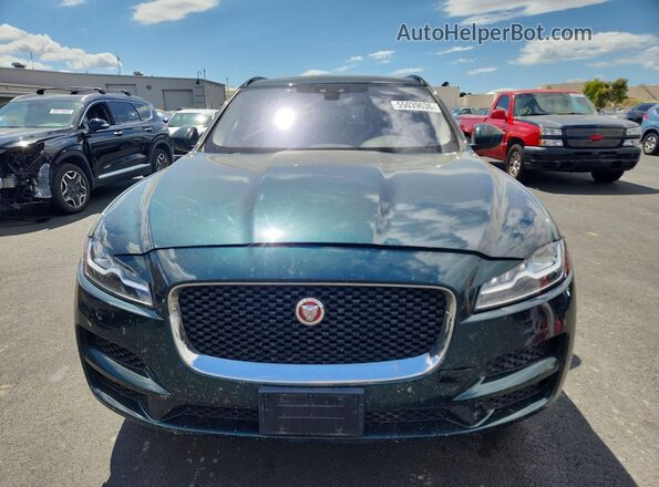 SADCK2BN5HA099727 2017 JAGUAR F-PACE Green Widok z tyłu