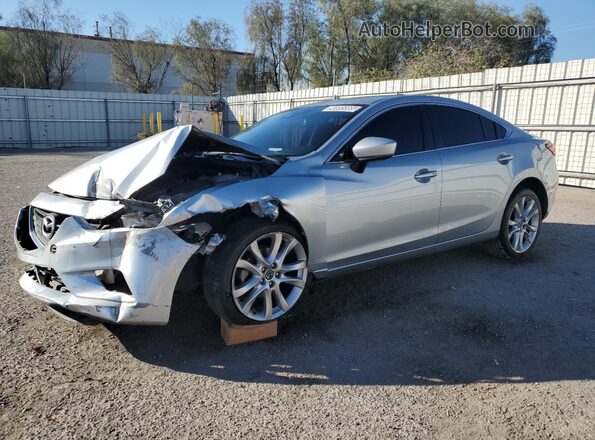 JM1GL1V59H1145270 2017 MAZDA 6 Серебряный Передняя левая четверть