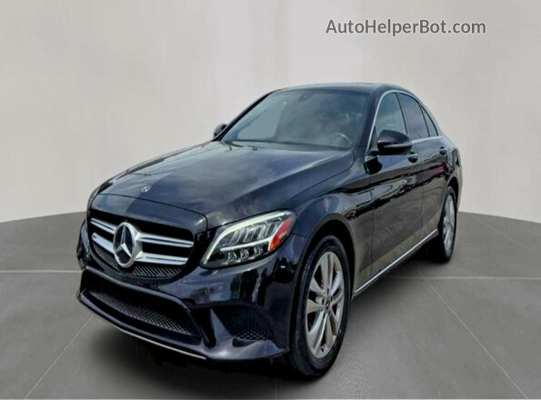 55SWF8EB0KU315837 2019 MERCEDES-BENZ C Black Trasero derecho