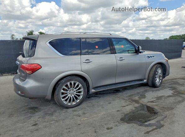 JN8AZ2NE2H9154554 2017 INFINITI QX80 Серый Передняя правая четверть