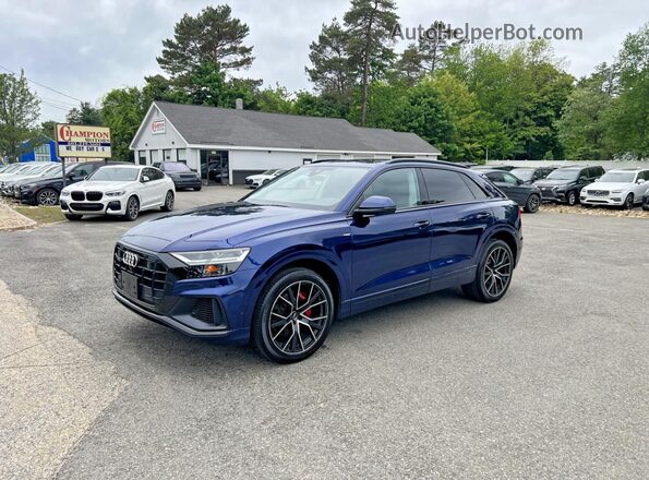 WA1EVAF15KD036494 2019 AUDI Q8 Синий Задняя правая четверть