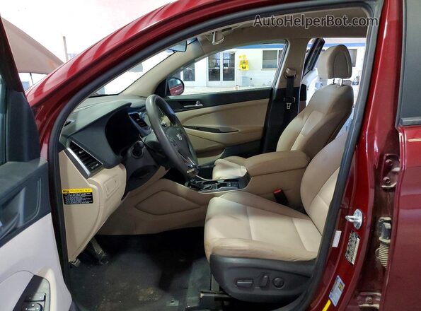 KM8J3CA49HU504495 2017 HYUNDAI TUCSON Red Вид панелі приладів