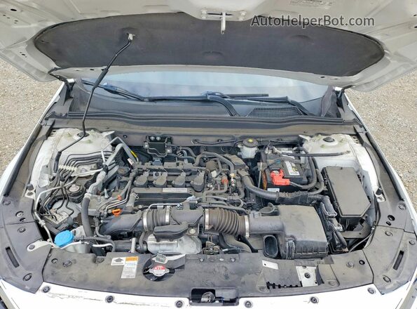 1HGCV1F49KA033771 2019 HONDA ACCORD White Widok komory silnika