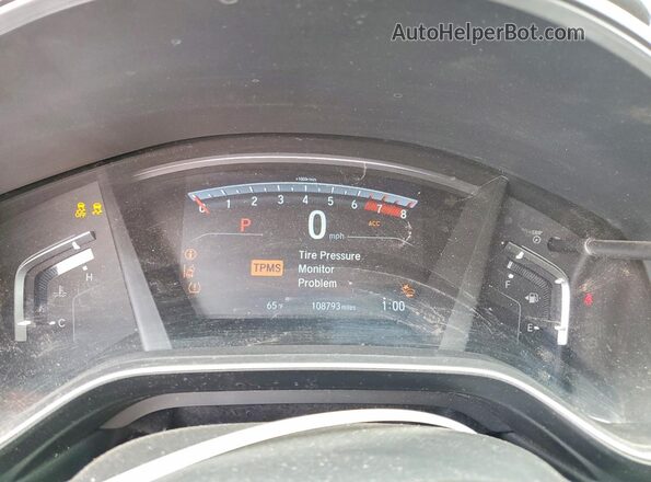 7FARW1H50HE000688 2017 HONDA CRV Серый Вид задних сидений