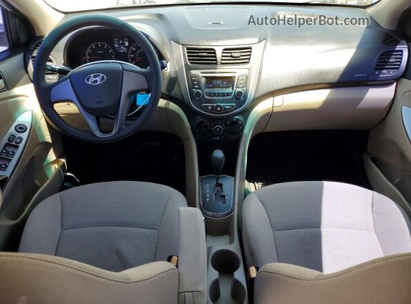 KMHCT4AE6HU182681 2017 HYUNDAI ACCENT Бежевый Вид щитка приборов