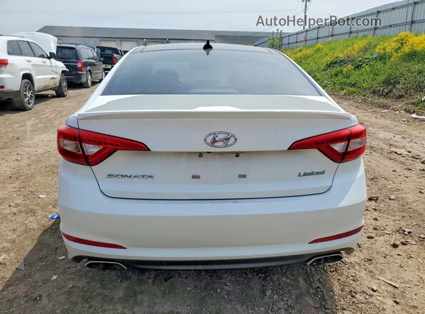 5NPE34AF7GH283145 2016 HYUNDAI SONATA Белый Вид салона спереди