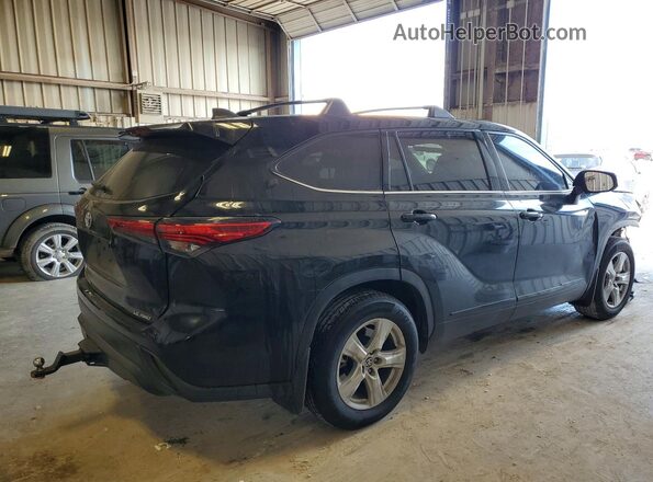 5TDBZRBH1NS587805 2022 TOYOTA HIGHLANDER Черный Задняя правая четверть