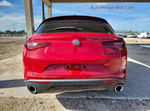ZASPAJAN8M7C99804 2021 ALFA ROMEO STELVIO Red Սալոնի դիմացի տեսք