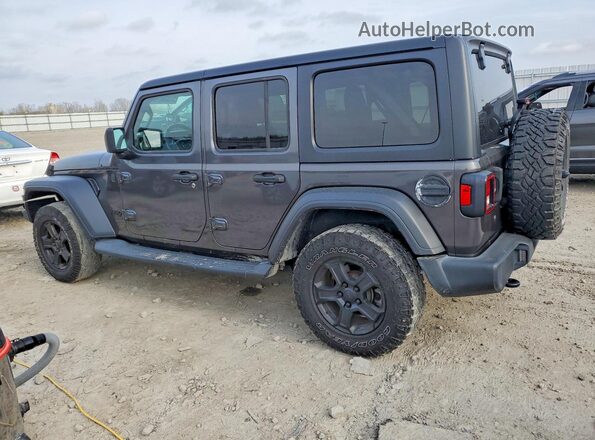 1C4HJXDG9KW538602 2019 JEEP WRANGLER Серый Задняя правая четверть