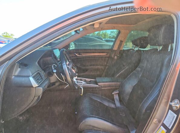 1HGCV2F53JA010080 2018 HONDA ACCORD Gray წინა პანელის ხედი