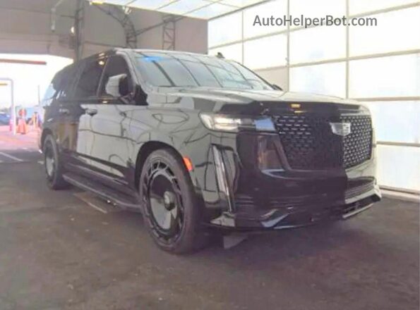 1GYS4JKT9NR304547 2022 CADILLAC ESCALADE Черный Передняя левая четверть