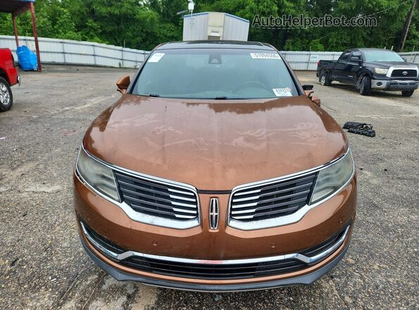 2LMPJ7JR8GBL23142 2016 LINCOLN MKX Коричневый Вид сзади