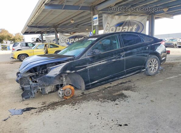 5NPE24AF3KH749620 2019 HYUNDAI SONATA Black Задня ліва чверть