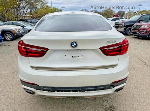 5UXKU6C37H0W38407 2017 BMW X6 White Вид наклейки з VIN-кодом