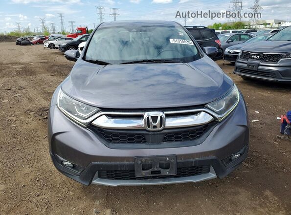 7FARW2H87JE007658 2018 HONDA CRV Gray Widok z tyłu