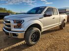 2016 Ford F150 Super Cab Silver vin: 1FTEX1EP7GFB66715