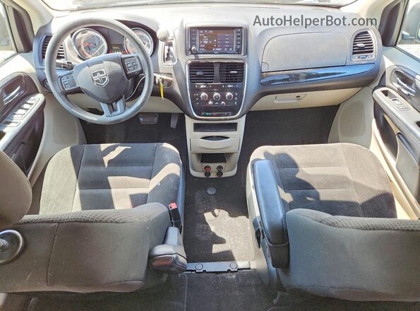 2C4RDGBG9JR296416 2018 DODGE GRAND Серебряный Вид щитка приборов