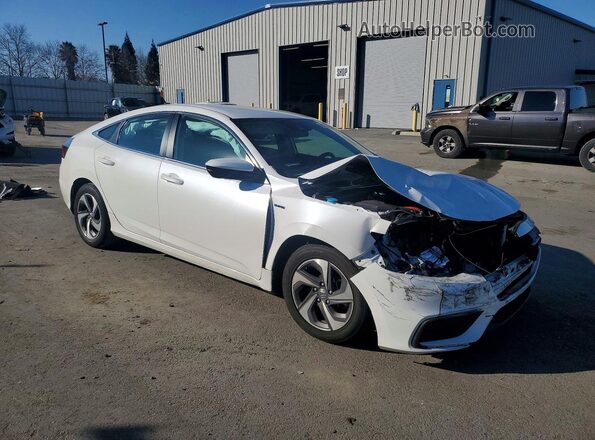 19XZE4F16KE020991 2019 HONDA INSIGHT Белый Вид спереди