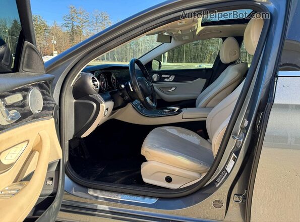 WDDZH6GB9HA239374 2017 MERCEDES-BENZ E Gray Widok tylnych siedzeń