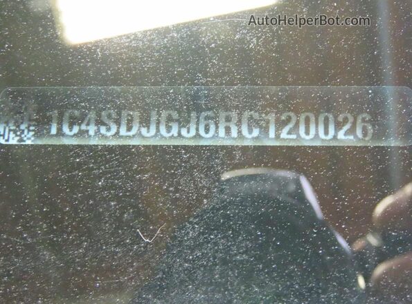 1C4SDJGJ6RC120026 2024 DODGE DURANGO Серебряный Вид задней части салона