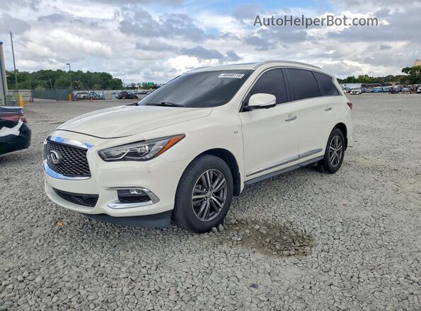 5N1DL0MM0KC533792 2019 INFINITI QX60 White Առջևի ձախ երեք քառորդ տեսարան