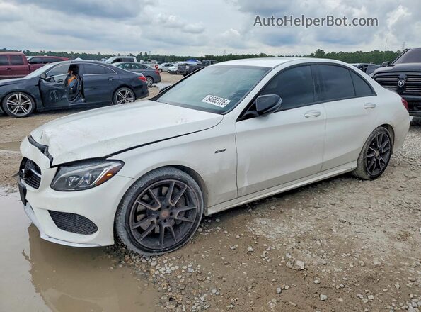 55SWF6EB0GU132868 2016 MERCEDES-BENZ C White წინა მარცხენა ხედი სამი მეოთხედიდან