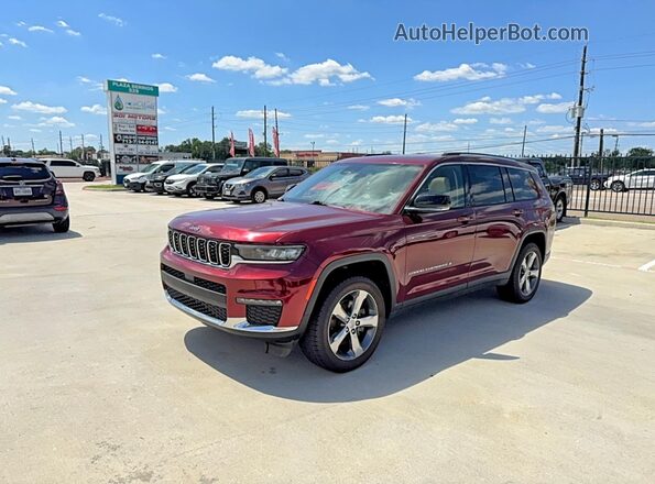 1C4RJKBG0M8173017 2021 JEEP GRAND Бордовый Задняя правая четверть
