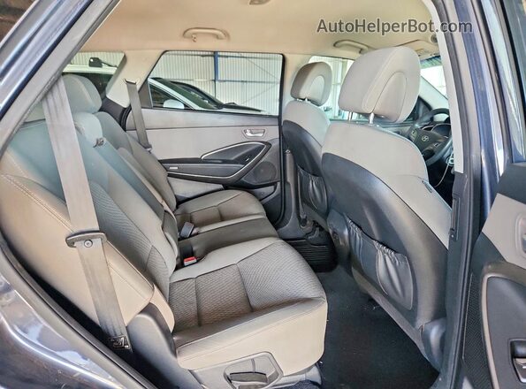 KM8SM4HF3HU191300 2017 HYUNDAI SANTA FE Серый Вид подкапотного пространства