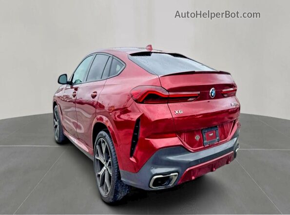 5UXCY8C09M9E51267 2021 BMW X6 Бордовый Передняя правая четверть