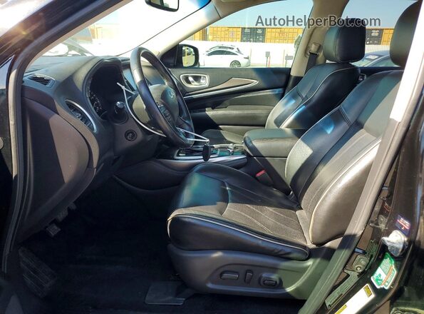 5N1DL0MN6HC503987 2017 INFINITI QX60 Black Dashboard view