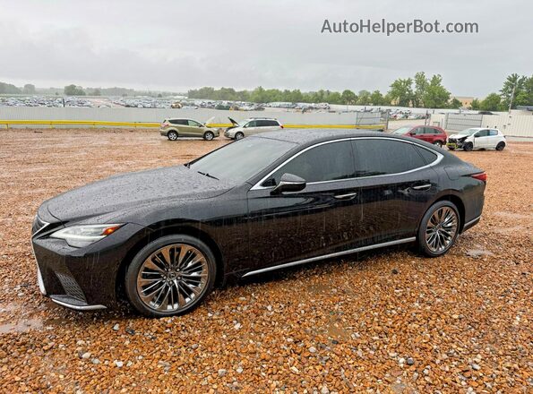 JTHD51GF1M5008943 2021 LEXUS LS500 Черный Задняя правая четверть