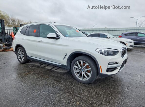 5UXTR9C55KLP77417 2019 BMW X3 Белый Передняя правая четверть