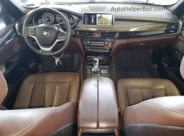 5UXKT0C32H0V97118 2017 BMW X5 Белый Вид щитка приборов